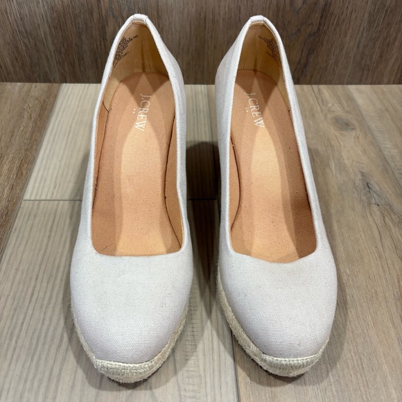 J. Crew Factory 6085030 Seville Tan Espadrille Wedges size 9 - Picture 1 of 6